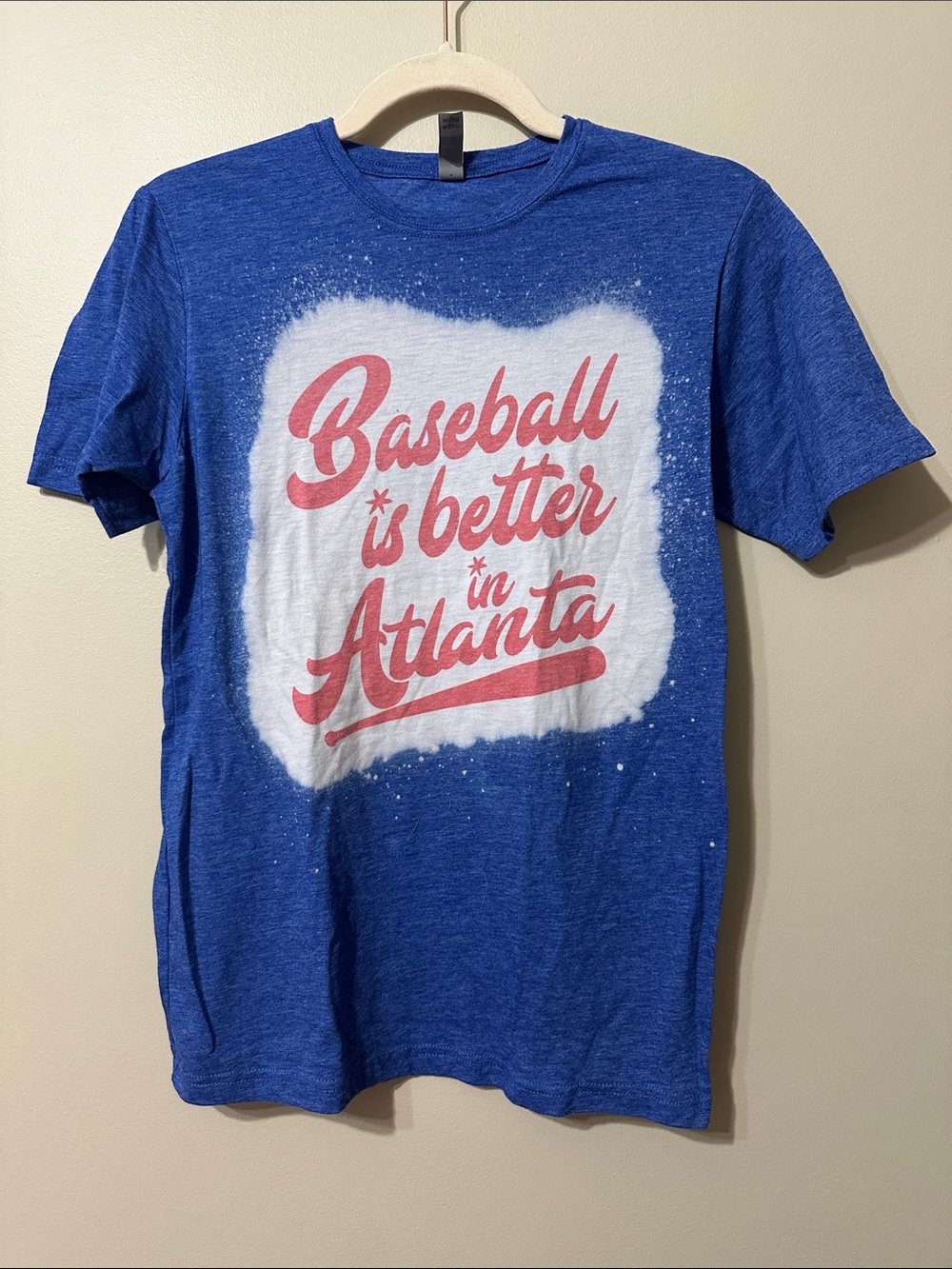 Women’s Atlanta Braves Inspired Blue 'Baseball is Better in Atlanta' Graphic Tee